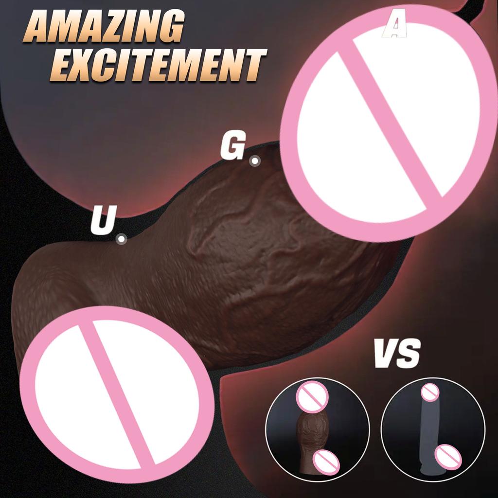 Large Glans Muscle  Super Large Simulation Penis Female Silicone Soft Anal Expansion Device  Wearing Shaped Penis Sex Toy