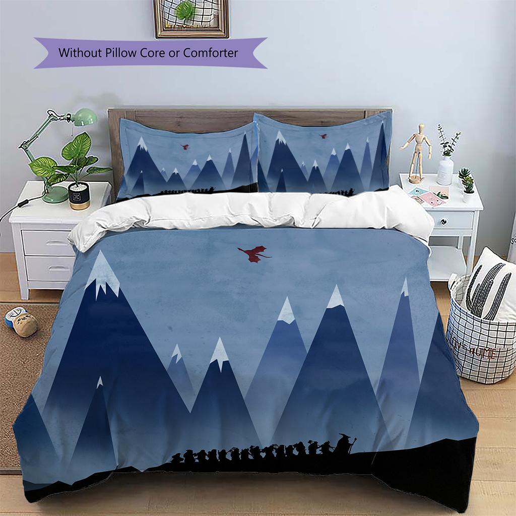 Lord of the Rings Element Bedding Set Duvet Cover Pillowcase No Filler, Soft Home Bedroom Decor, Perfect Gift for Fans.chl