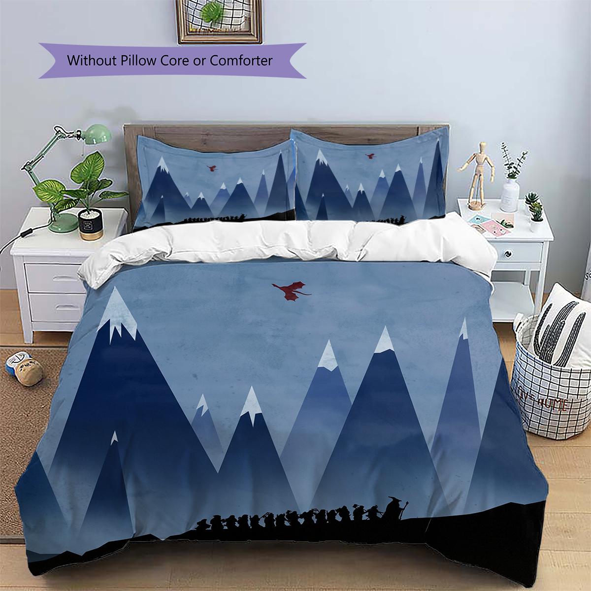 

Lord of the Rings Element Bedding Set Duvet Cover Pillowcase No Filler, Soft Home Bedroom Decor, Perfect Gift for Fans.chl 135x200cm