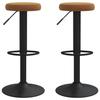 VidaXL Bar Stools, 2 Pcs, Brown Velvet
