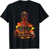 Lustiges Dobermann Thanksgiving Hundemama Truthahn Kostüm Damen T-Shirt