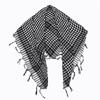 Stilvolles Unisex Arabisches Kopftuch in der Größe 100x100cm Vielseitiges Nackentuch Sonnenschutz-Accessoire mit Quasten