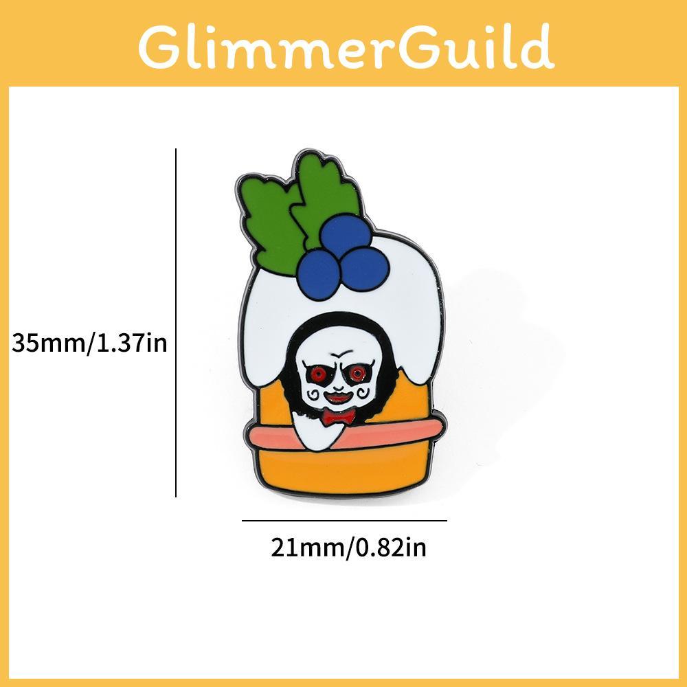 Cartoon Creative Halloween Brooch Horror Movie Character Clown Chainsaw Horror Doll Metal Badge