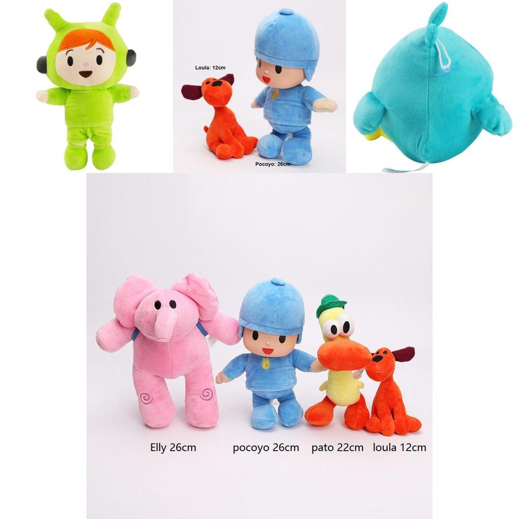 Adorable Pocoyo Elly Pato Loula Sleepy Bird Soft Plush Stuffed Figure Toy Doll Gift For Kids