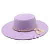 Men Women Wool Felt Round Crown Wide Brim Sun Protection For Travel Outdoor