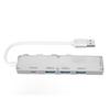 USB Hub Multiport USB3.0 3 USB2.0 USB C Docking Station for Connecting USB Flash Drive Wireless Mouse Keyboard Silver