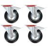 Day and Night - Day and Night Swivel Casters with Double Brakes 4 Pack 160mm