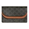Triomphe Classic Monogram Print Adjustable Shoulder Strap Coated Canvas With Lambskin Trim Wallet Crossbody Bag Women Bags Brown 10D852CG9-04LU