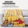 Cartoon Winnie the Pooh Who Loves Honey Print Flannel Blanket Soft Multifunctional Decortive Universal Throw Blankets Gift