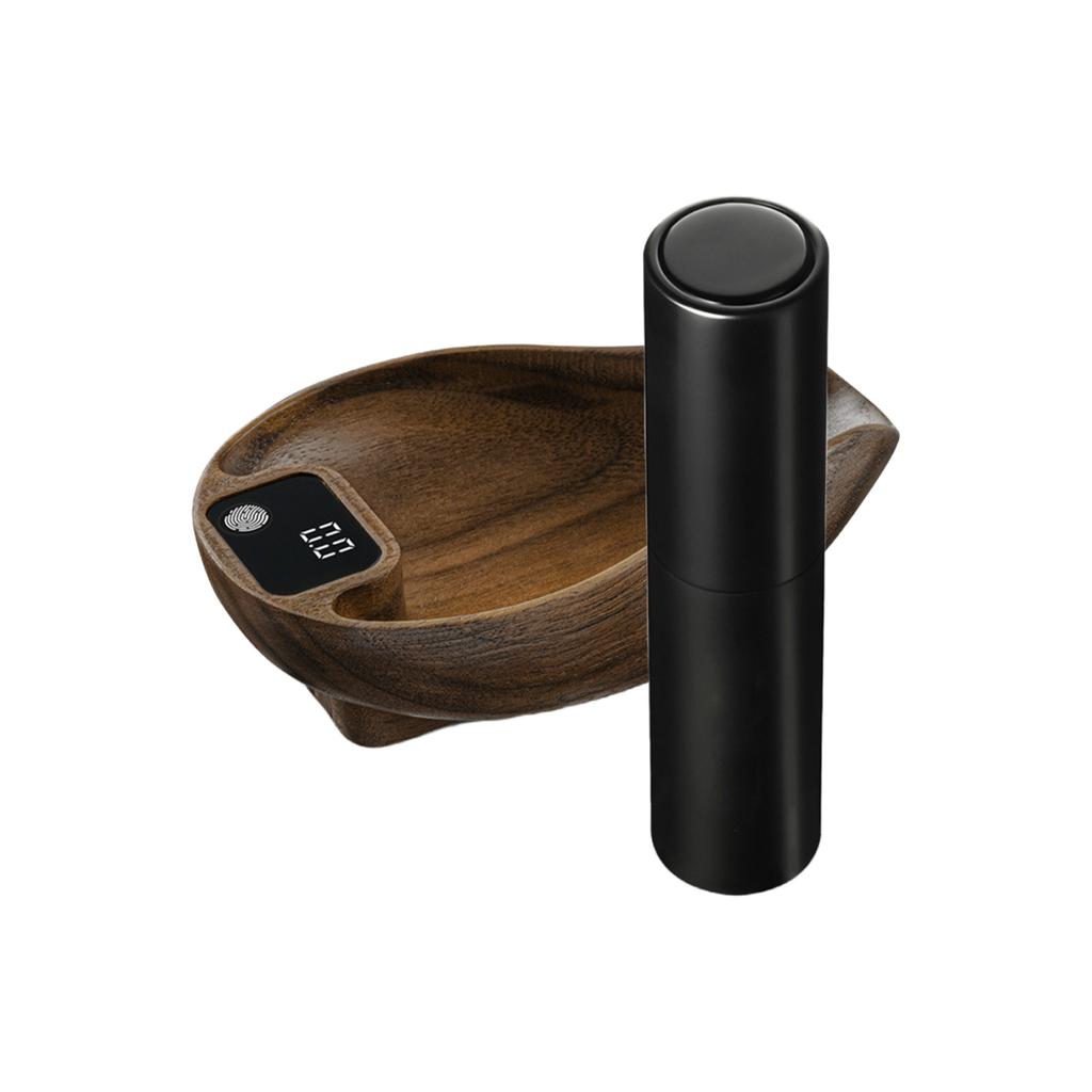 Coffee Bean Scale and Spray Bottle Kit for Weighting Dosing 0.1g High Precision LED Digital Display Black