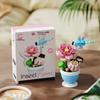 Cross-Border Compatible Mini Building Blocks: Rose Flower, Insect, Succulent Potted Plant Puzzle Toy for Girls