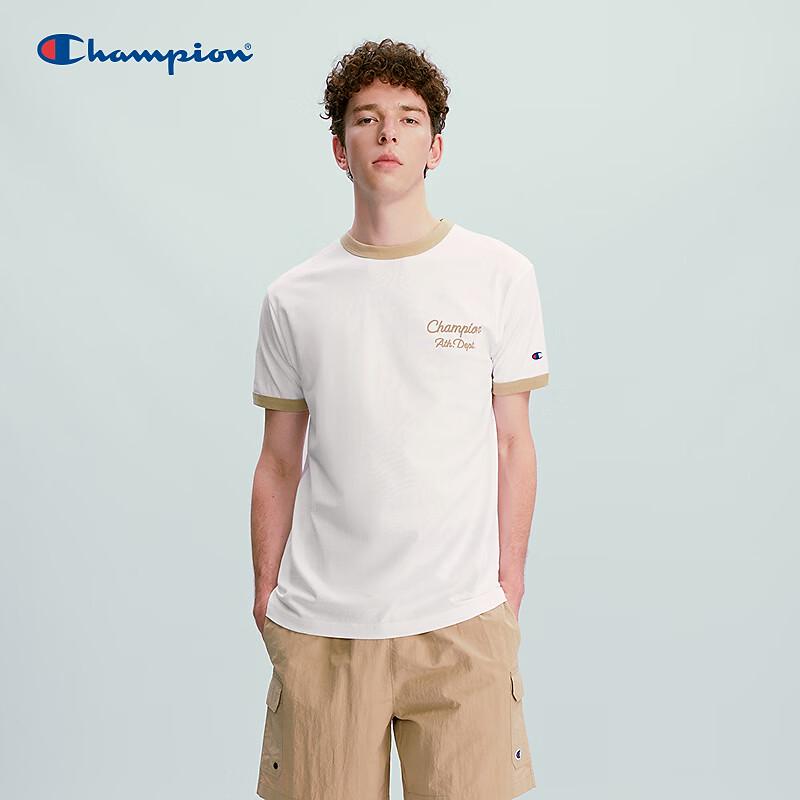 Champion Unisex Embroidered Color Block T-Shirt L