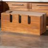 Wood Cable Organizer Box for Extension Cord Power Stripe Surge Protector Wire Management Organizer Cover Hider for Desktop