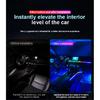 10/14/18 in 1 Led Car Ambient Lights 213 64 Color RGB Symphony Streamer Bluetooth Rainbow Acrylic Strips Atmosphere Lamp Kit 12V