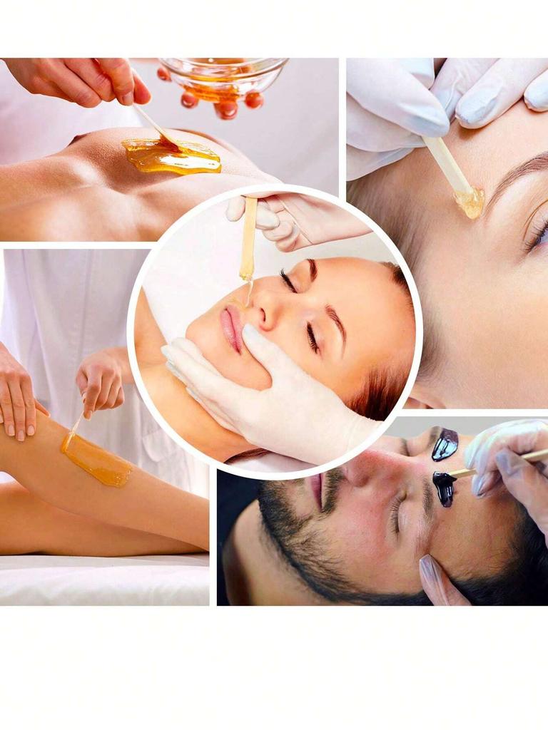100 Pieces Wooden Wax Sticks - Body Eyebrow, Lip, Nose Small Waxing Applicator Sticks For Hair Removal And Smooth Skin Professional Spa And Home Use
