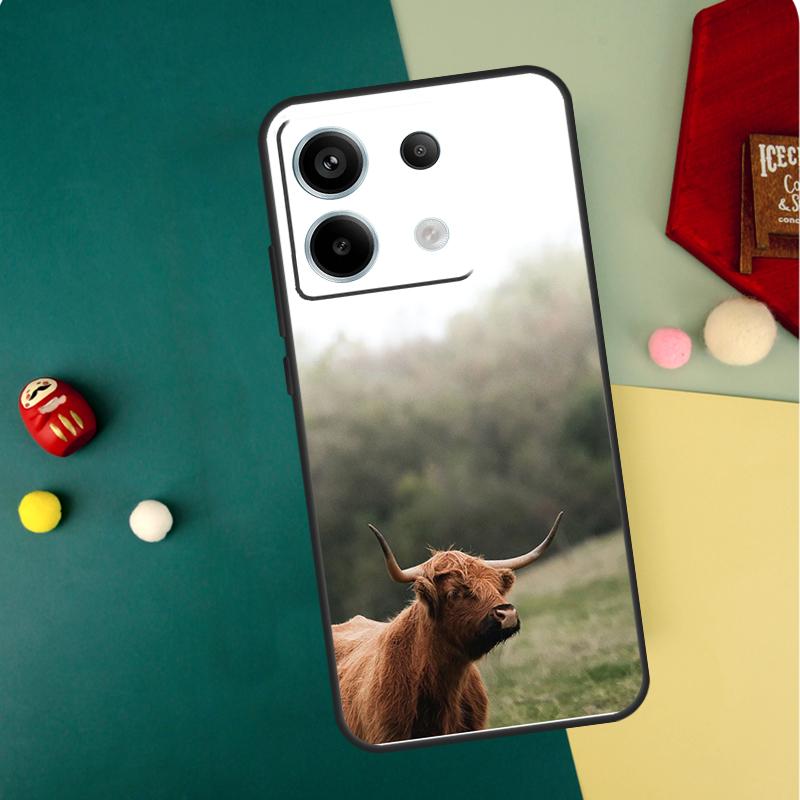 

Highland Cows Case For Xiaomi Redmi Note 14 13 12 11 Pro 11S 12S Redmi 15 13 10 10C 12C 13C 14C 15C Funda Redmi Note 11