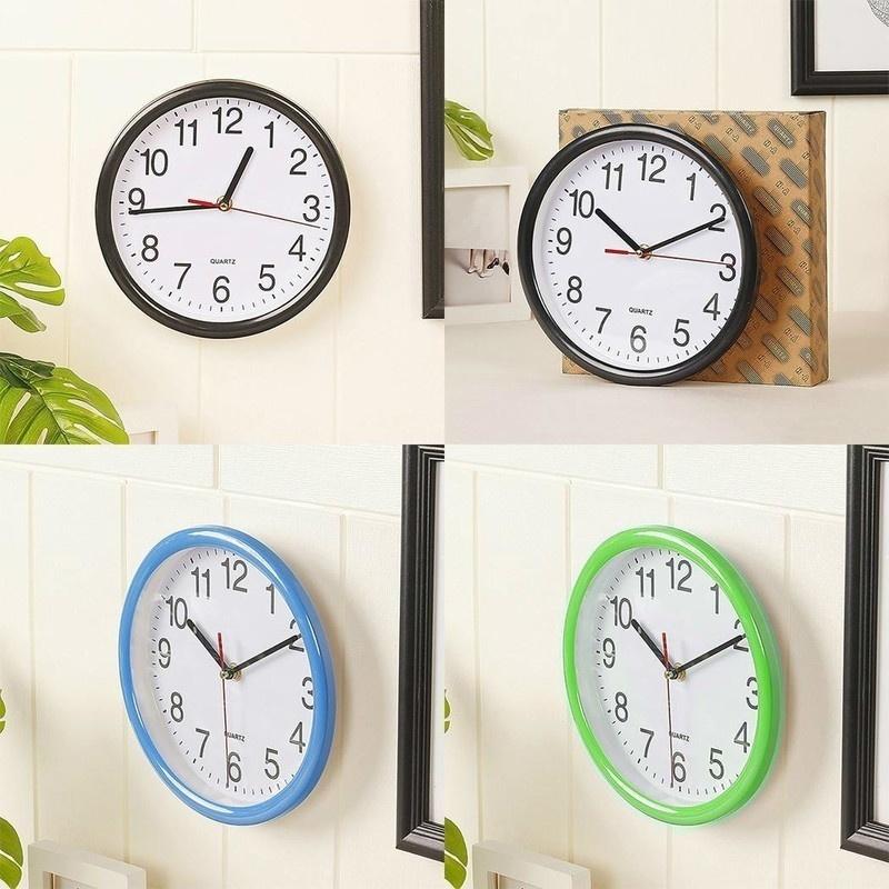 Kulatý tvar jehly digitální domácí hodiny módní němý kulatý tvar nástěnné hodiny obývací pokoj quartz domácí dekorativní časové hodiny sklo