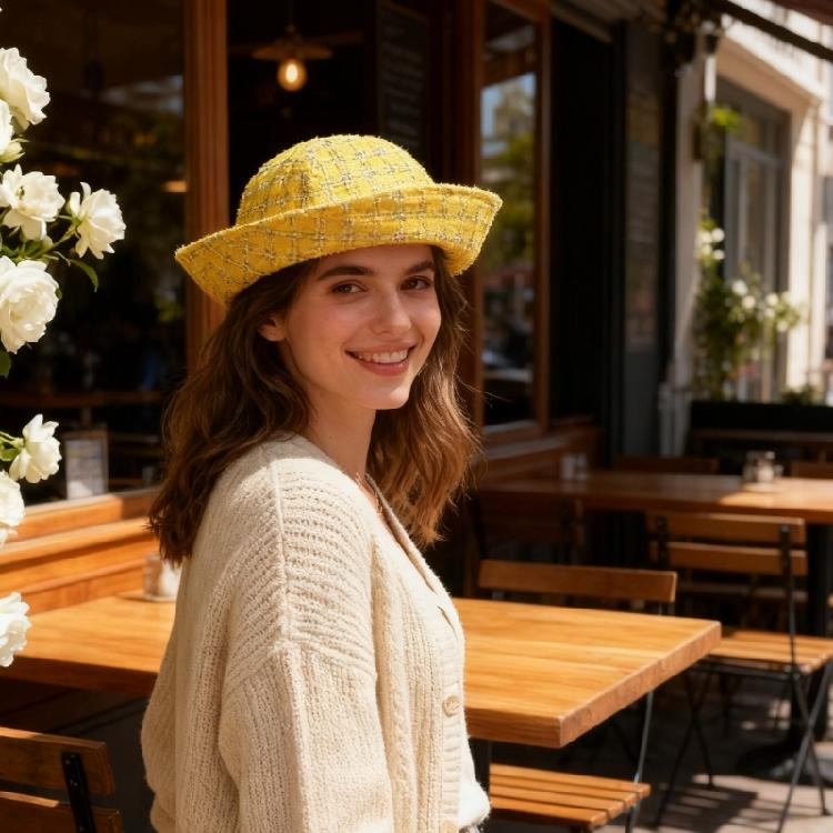 Flared Brim Beret Hat Marine Styles Design Sailors Hat Comfortable Headwear For Fall Fashion Women Girl Head Accessories