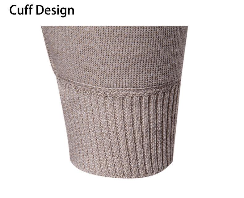 Men's Autumn-Winter Plus Velvet High Neck Sweater - Warm, Thick Knitwear for Middle-Aged Dads