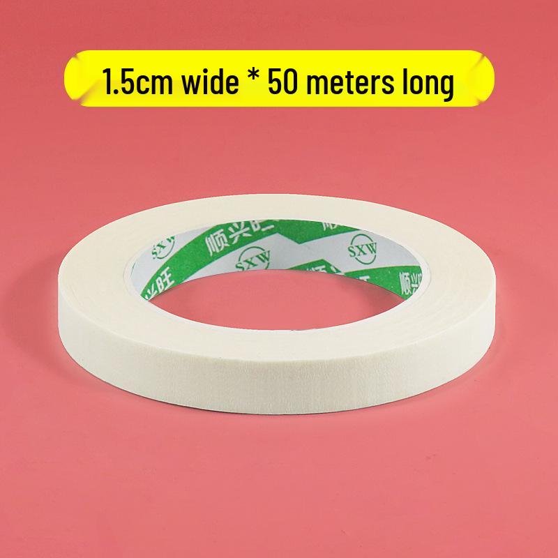 Writable Crepe Paper Tape: No-residue, Hand-tearable, Traceless Adhesive Ideal for Art Students, Spray Painting, Color Separation, and Decoration.