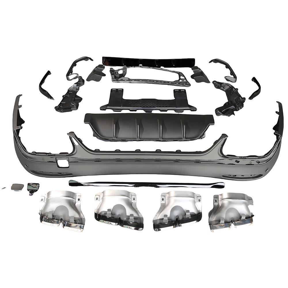 Compatible with Mercedes-Benz (24+) GLC-Class X254: GLC43/63 Rear Bumper Lip & Exhaust Tips (Domestic/International)