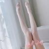 1 para seksownych pończoch damskich, cienkie elastyczne skarpetki z kokardką, przezroczyste długie skarpetki