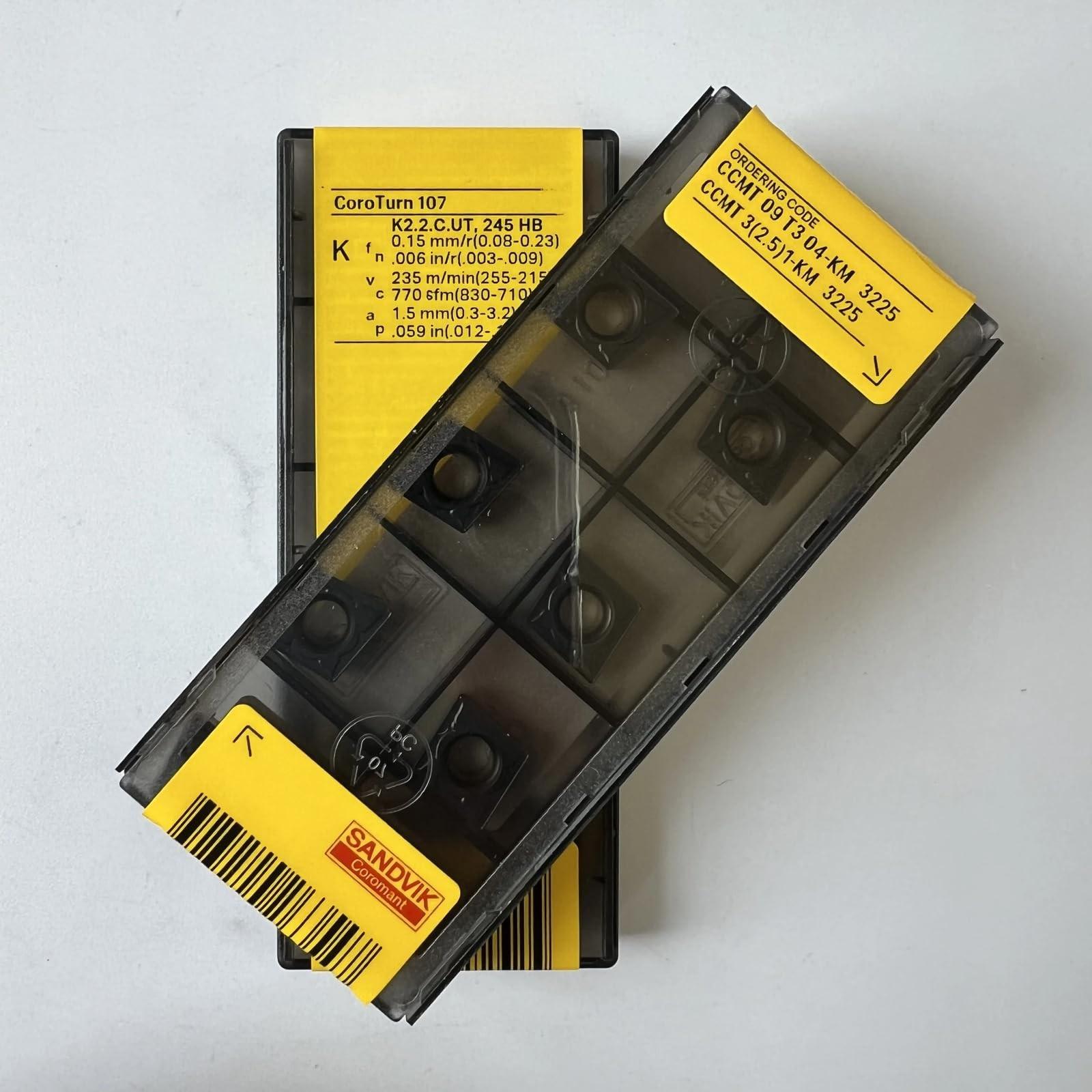 

Original Sandvik / CCMT09T304-KM 3225 /CNC lathe carbide blade tool 10 Pcs