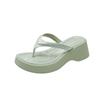Comemore Summer Clip Toe Platform Wedges Women Slippers Thick Heel Flip Flops Solid Casual Sandals Slipper for Women