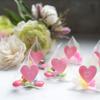 Colorful chocolate konpeito petit gift tetra pack mix 25 pieces each heart seal.