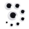 500Pcs Mixed Size Self-adhesive Plastic Round Eyes Wiggle Googly