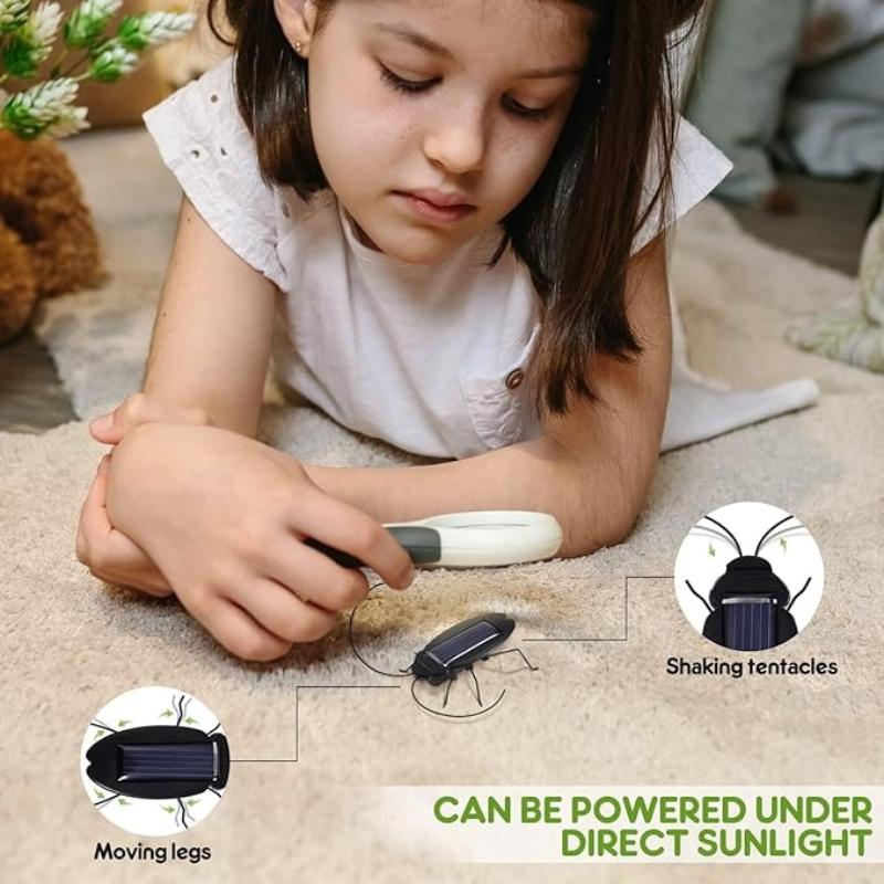 Solar Powered Cockroach Insect Animal Model Prank Educational Toy