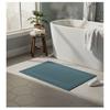Cotton Bath Mat 45 X 70 Cm Petrol Blue Lilac