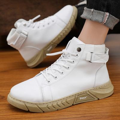 Fashion Men's Ankle Boots Autumn New British Style Fashion Ankle Boots Retro Leather Working Boot Large Size Zip Casual Booties Men