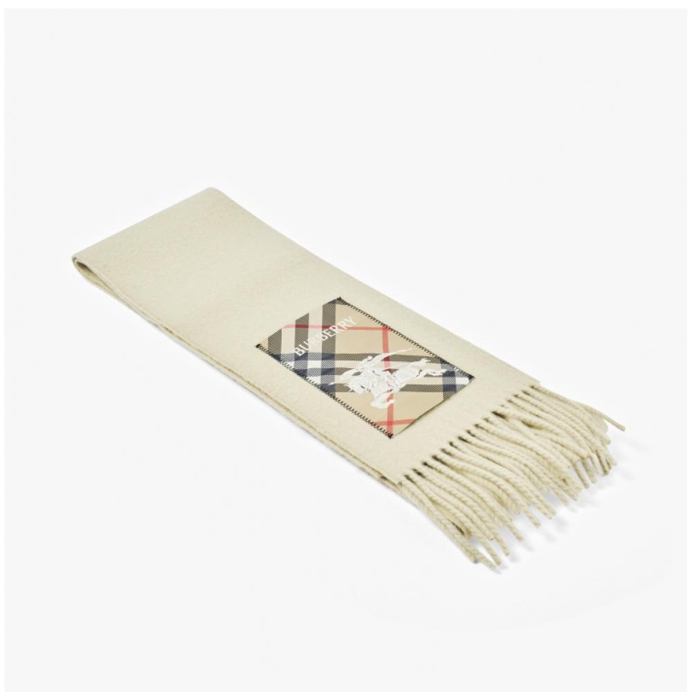 Burberry 8103995 A4186 Check Label Wool Muffler