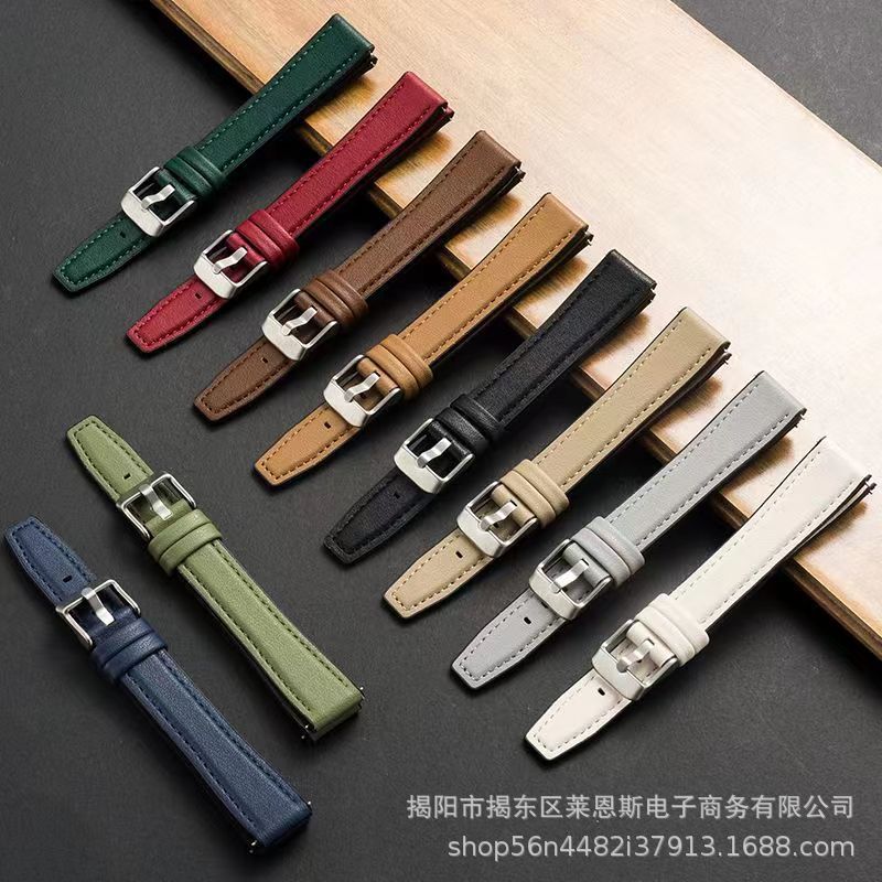 Colorful Small Silicone Watch Band, Plain Weave Design, Quick Release, Ladies' Style, 10/12/14/16mm Universal Fit