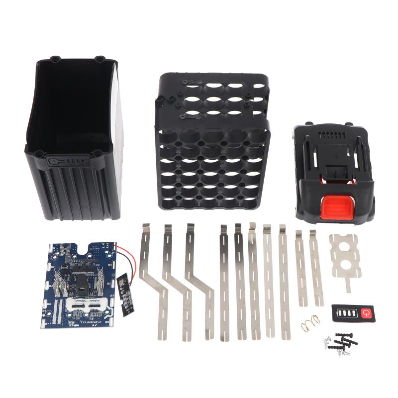 DIY 18650 Battery Box 30 Cell 25V 42V 60A PCB Charging Circuit Shell for Solar Generator Power Supply