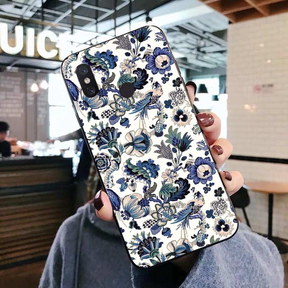Blue and white porcelain Phone Case For Xiaomi Mi 5X 8 9 10 11 12 lite pro 10T PocoX3pro PocoM3 Note 10 pro lite