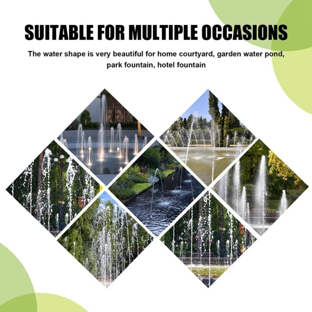 1/2" 3/4" 1" Jet Rett Fontenedyser Messing Sprøytehode Svømmebasseng Fontenedyse