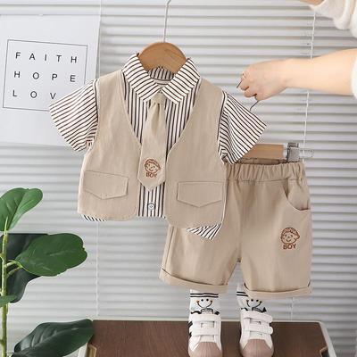 Sommer Baby Jungen Kleidung Anzug Kinder Baumwolle Freizeit T-Shirt Shorts 2-teilig/Sets Kleinkind Kostüm Säuglingsoutfits Kinder Trainingsanzüge