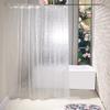 1pc 180x180cm 3d Transparent Shower Curtain Thick Waterproof Bathroom Bath Curtain