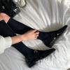 New Arrivals Open Run Mary Jane Buckle Patent Flat Shoes Black