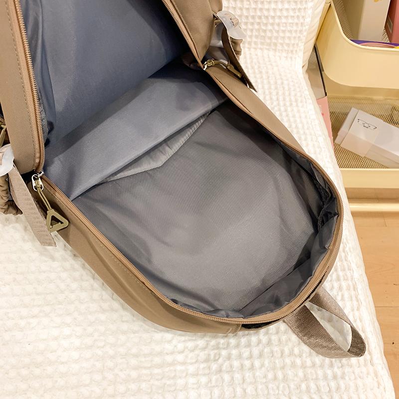 Цветной блок школьная сумка студенческий рюкзак в стиле колледжа женский рюкзак — фото 5