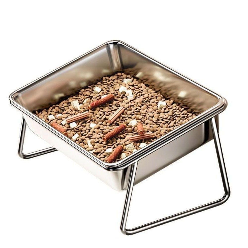 Raised Cat Water Bowl 15 Degree Inclined Pet Feeding Dish Universal Dog Food Bowls for Indoor
