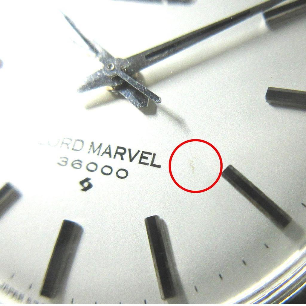 SEIKO 1970 Vintage Lord Marvel 36000 AD Dial Silver 35mm Manual Winding Watch SS A125 5740-8000 Men's cal.5740C