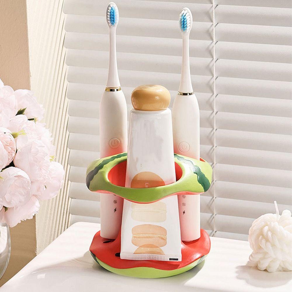 3 Holes Watermelon Toothbrush Holder Waterproof Electric Toothbrush Holder  Bathroom Sink