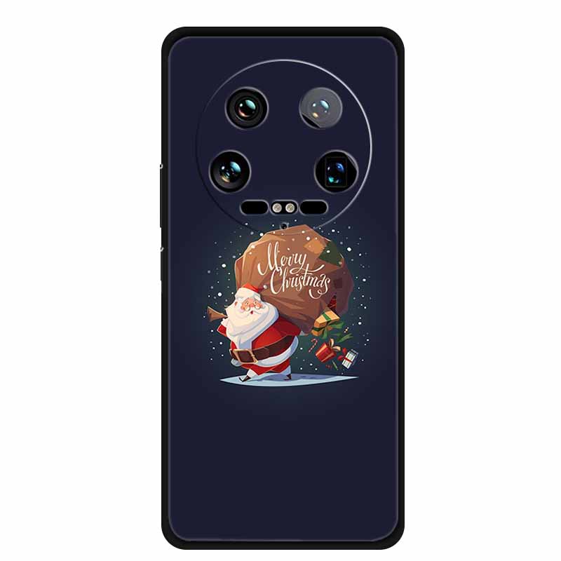 Christmas Phone Case For Xiaomi 14 Ultra Pro Case Soft Silicone Luxury Deer Cover for Xiaomi 13 Ultra Pro Back Coque Cases 14pro