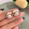2025 Nye High-End Retro Perle Øreklips: Ørepinner uten hull for kvinner - Fransk nisjestil