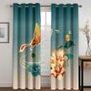 Čínský květ Chryzantéma Fénix Ptačí Okenní Závěsy Dětská Ložnice Obývací pokoj Ošetření předsíně Kuchyň Dekor Závěsy Žaluzie