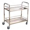 Stainless Steel 2-Tier Serving Cart