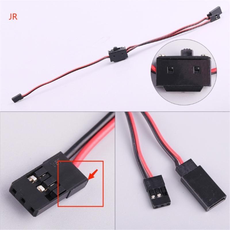 Fernschalter JR/Futaba Stil 3-Wege-Stromverlängerungskabel für RC-Autos, LKW, Crawler, Buggys Zubehör